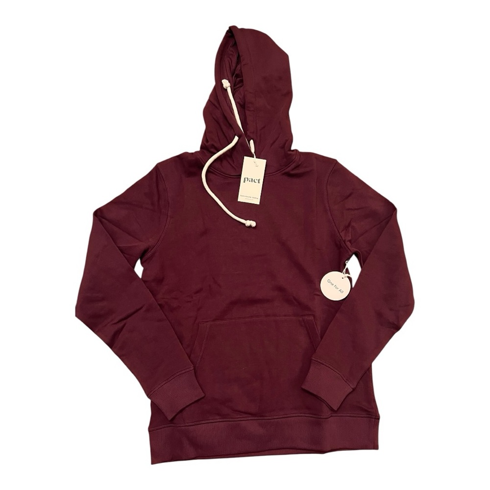 PACT Unisex Raisin One For All Hoodie - Picture 3 of 4